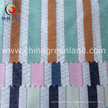 Polyester Cotton Seersucker Yarn Dyed Fabric for Shirt Textile (GLLML150)